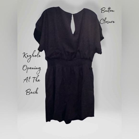 NWT Dokotoo Women’s Doll-man Short Sleeved Sports Jumper Black Sized L - Picture 5 of 10